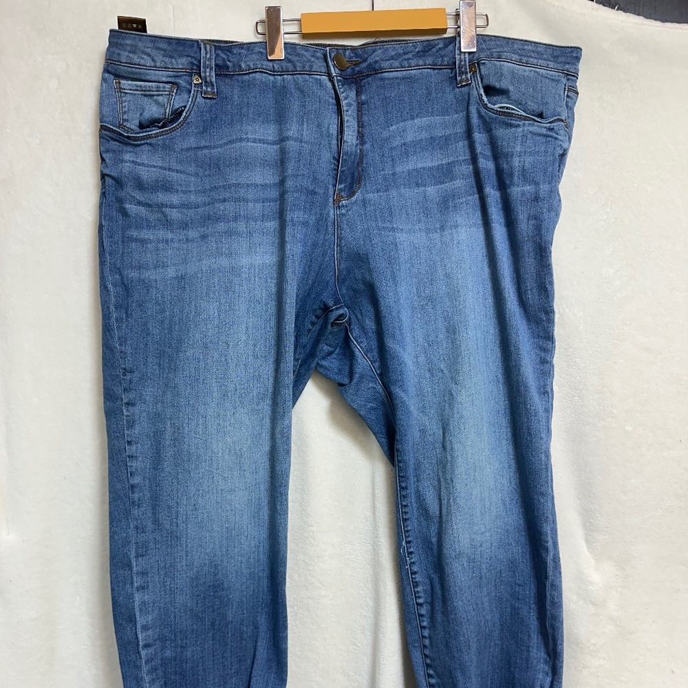 Kut From The Cloth Women's Jeans 24W Light Blue Reese Ankle Straight Leg